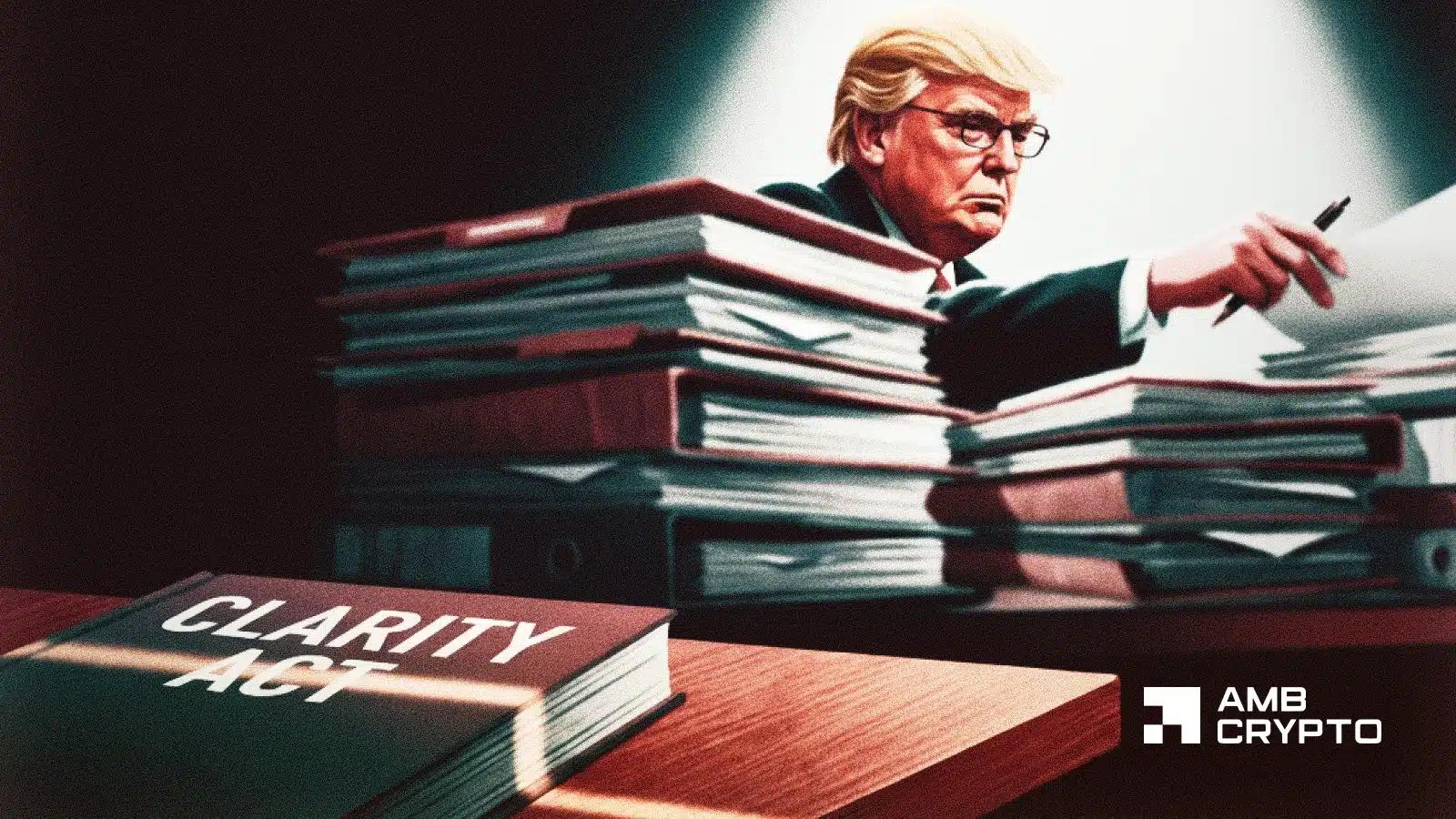 CLARITY Act Stalls as Trump Turns Crypto Legislation Into a Bargaining Chip